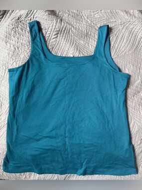 Thick blue tank top